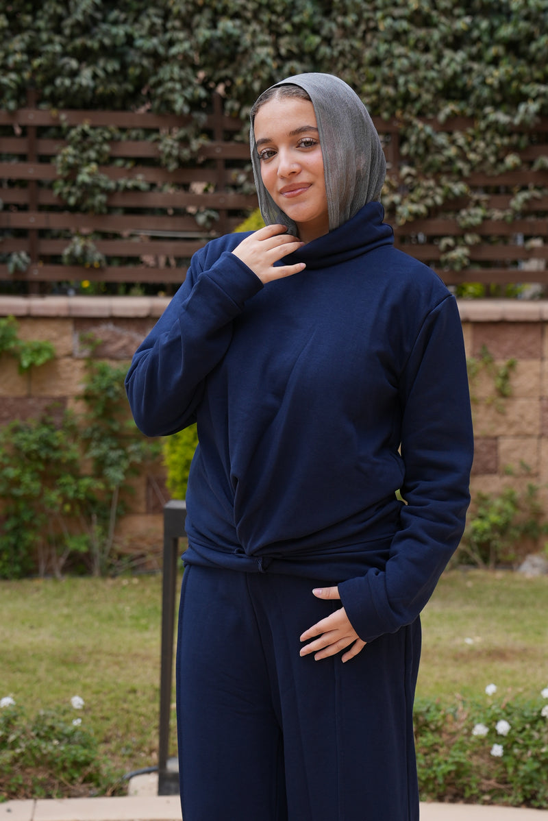 Front knot Melton Set for Women