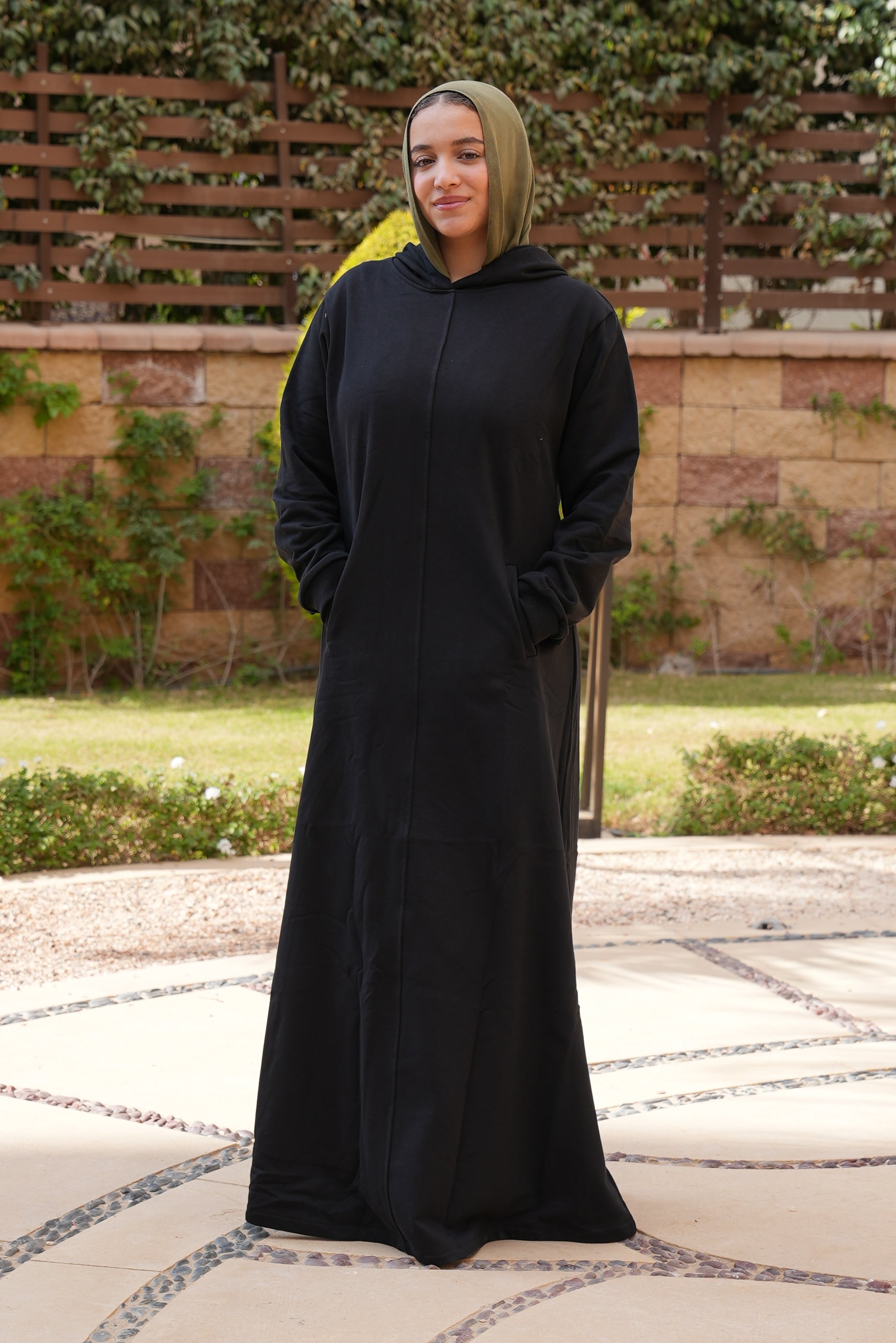 Melton hoodie Dress