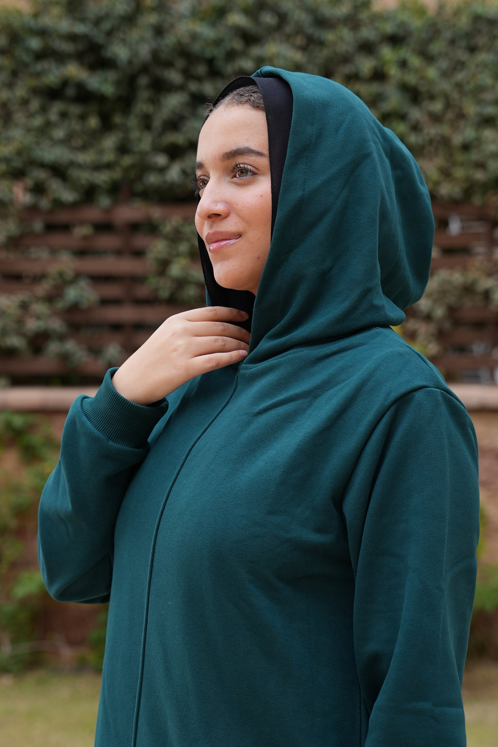 Melton hoodie Dress